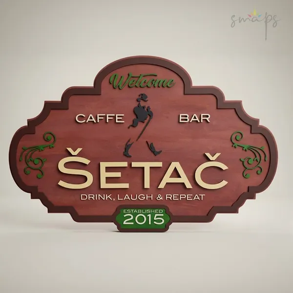 Reklamna tabla za caffe bar Šetač