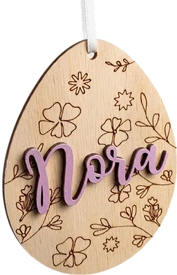 Drveno jaje cvijeće