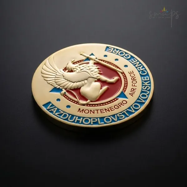 Metalni koin za Vazduhoplovstvo Crne Gore