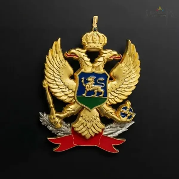 Metalna značka grba vojske Crne Gore