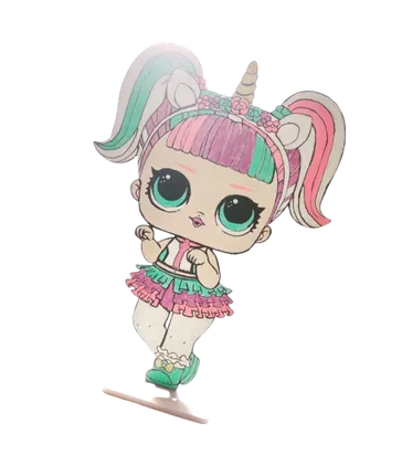 Rucno oslikani element za rodjendansku dekoraciju