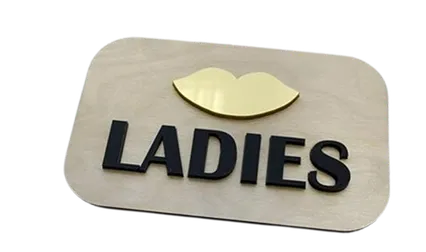 Info tabla za zensko kupatilo