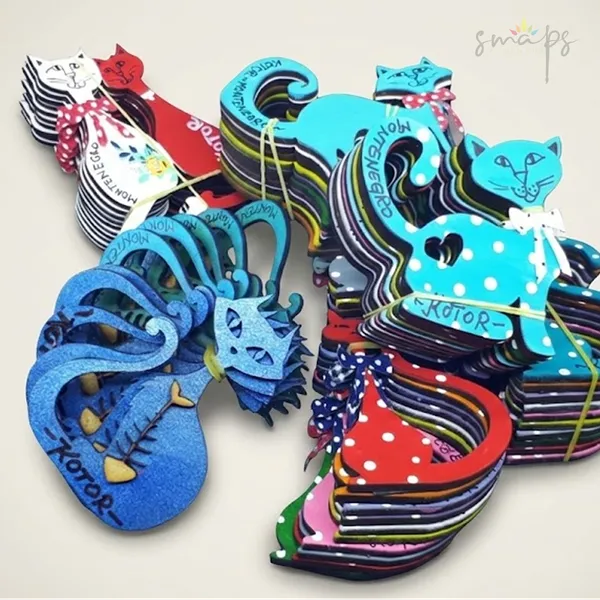 Magnet suveniri u obliku mačke simbola Kotora