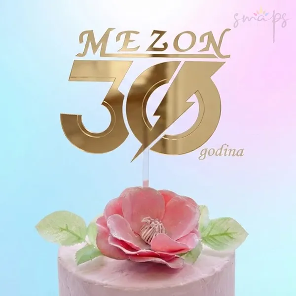 Korporativni toper za tortu za proslavu 30 godina postojanja firme Mezon